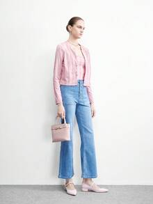 CUCCOO BIZCHIC 简约大方、时尚百搭、休闲通勤女式高跟鞋 - 淺粉色 - 查看 6