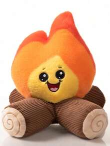 Adorable Shape Of Small Fire And Flame Expression Modeling Plush Toy Equipped With Sable Fur Material Super Soft Short Plush Material Handmade Doll Fiber Filled Animal Crochet Doll The Perfect Gift For Parents - Multicolor - View 16