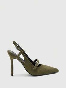 CUCCOO BIZCHIC Women Pumps Valentine's Day - Army Green - View 2