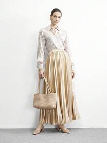 CUCCOO BIZCHIC 厚底露后跟蝴蝶结套脚凉鞋 - 裸色 - 查看 2