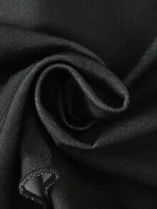 SHEIN 少女标语印花吊带背心和格子短裤睡衣套装 - 黑與白 - 查看 5