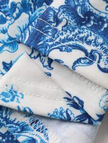 DAZY Women's Casual Cropped Fitted Tank Top, Fashionable Beach Vacation Style, Spring/Summer - Blue - View 2