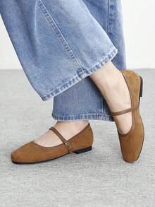 CUCCOO BIZCHIC 女士优雅休闲平底鞋 - 棕色 - 查看 4