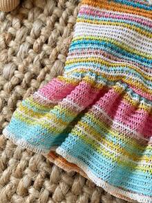 SHEIN Setelan Camisole Bordir Bunga dan Celana Polos untuk Bayi Perempuan, Pakaian Lucu untuk Jalan-jalan di Musim Panas - MultiWarna - View 5