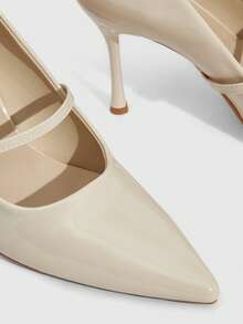 CUCCOO SZL Women Shoes Women's Pointed Stiletto Apricot Women's High Heel Shoes Fashion Sexy Party Banquet Nightclub Fashion Simple High Heel Women's Shoes Valentine's Day - Beige - View 6