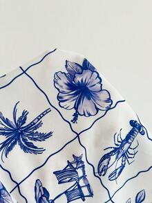 Soleia Women's Casual Floral Print Bandeau Top Tropical Top Summer Tops For Women Vacation Beach Tops For Women Tropical Vacation Woman Clothes Seashell Top Summer And Spring Valentine's Day Carnival Outfit Party Dresses For Women Beach Dress   Going Out Outfits Elegant Dresses For Women Vacation Outfits Casual Dresses Sequin - Multicolor - View 6