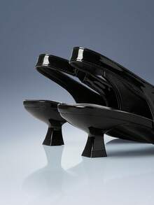 CUCCOO GRLICON Women's Pointed Toe Elegant High Heel Pumps - Black - View 5