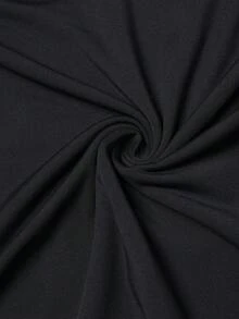 Manfinity Sport Corelite 1 Stück Herren Leggings mit Stier-Kopf- und Buchstaben-Muster, elastischer Bund - Schwarz - Übersicht 3