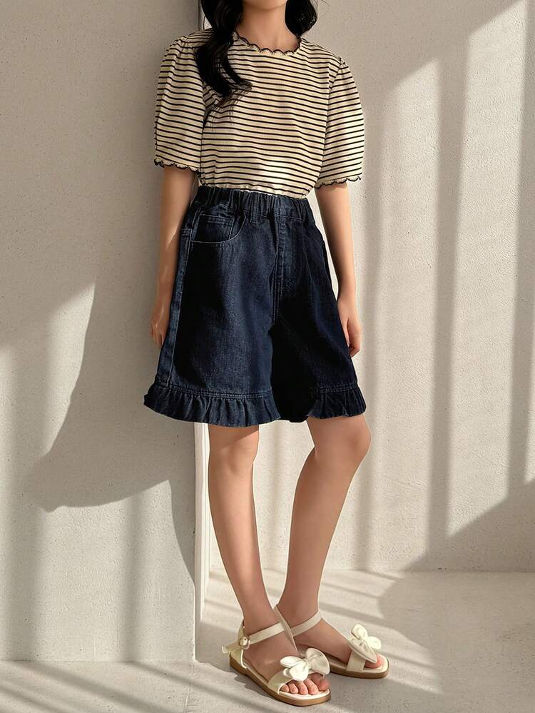 Tween Girls Denim Shorts Summer