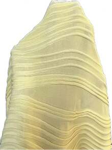 Almamuse 纯色修身压花休闲吊带裙 - 淡黃色 - 查看 7