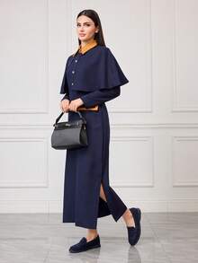 Sleekvia Women's Fashionable Coffee-Colored Suede Comfortable Casual Loafers, Suitable For Outdoor, Shopping, Work, Daily Wear Valentine's Day - dark blue - View 10