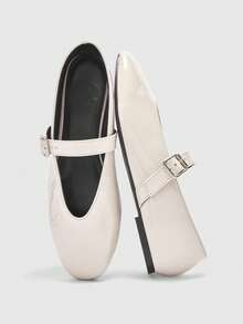 CUCCOO BIZCHIC Women's Fashion Commuter Versatile Casual Mary Jane Flat Shoes For Christmas Spring Shoes - Chantilly - View 10