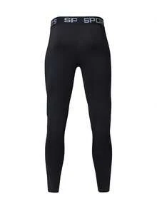 Manfinity Sport Corelite Bộ đồ thể thao 3 món dành cho nam: Áo dài tay cổ tròn in họa tiết + Quần dài + Quần đùi túi chéo. - màu đen - Xem 4