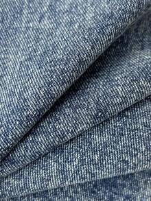 Elamini Women's Casual Washed 2 In 1 Wide Leg Jeans - Medium Wash - View 4