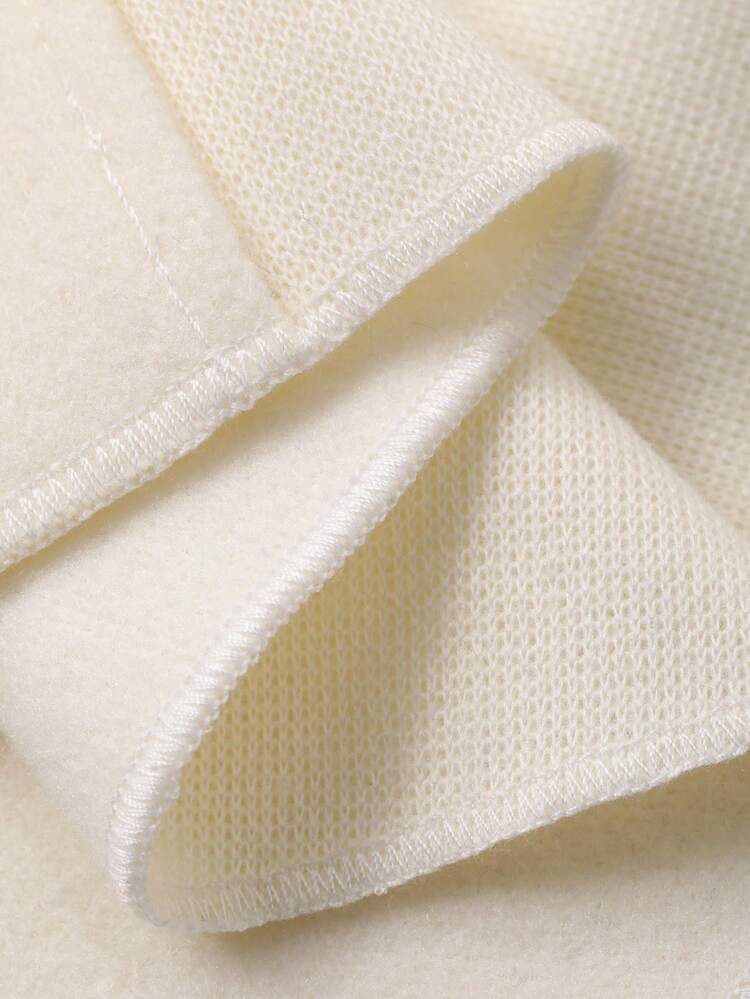 Loose Business Casual Shawl Collar Coat With Metal Buckle Decor, Suitable For Office, Wedding, Party, Autumn/Winter, Thickened Women Overcoat