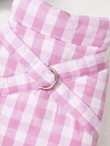 PETSIN Pet Clothing, Dog Coat, Vest, Autumn And Winter Cotton Clothing, Small Animal Clothing, Casual Vest Accessories For Indoor Catscat Supplieschristmaspet Supplies And  Halloween Costumedog Costummepuppy Supplies And Dog Stuffstltchlpshalloween Costumes - Hot Pink - View 3