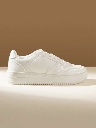 CUCCOO EASI Women's Lace-Up Casual Comfortable Sneakers, Versatile For Daily Wear