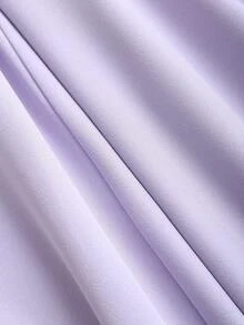 Sweetra Quần ống rộng xếp ly jacquard cổ điển thanh lịch dành cho nữ, thích hợp cho mùa Thu/Đông. - Màu tím hoa cà - Xem 5