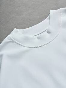 PAVTROS 男士落肩烫金短袖T恤，男士泡沫印花“掌控金钱”标语T恤，情人节，春夏，送男友的礼物，狂欢节，复古，街头服饰，派对，圣帕特里克节，外出 - 白色 - 查看 4