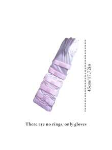Joivida 1只蝴蝶结长手套 - 优雅精致的舞会手套 | 完美适用于表演、宴会和派对 | 高级礼仪装饰手套 | 理想的节日礼物之选 - 彩色 - 查看 14