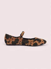 CUCCOO DOLLMOD Sepatu Flat Wanita Ujung Bulat Nyaman dengan Pita Merah Muda Modis dan Elegan, Sepatu Musim Semi, Liburan Musim Semi, Paskah, Hari Valentine - Hitam coklat - View 10