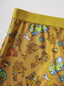 SCOOBY-DOO X SHEIN 1pc Tween Boy Cartoon Pattern Comfortable Boxer Briefs - Brown - View 6