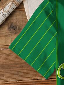 TEENAGE MUTANT NINJA TURTLES | SHEIN 青少年男孩字母卡通图案圆领短袖T恤 - 白色 - 查看 3