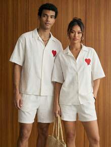 SWAVVY Men's Casual 2 Pieces Set, Fashion Comfortable Daily Beach Party Minimalist Style Loose Fit - White - View 7