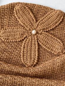 Soleia 女士休闲假日卡其色碎花荷叶边针织连衣裙，适合海滩、邮轮、城市度假、假日约会、下午茶、音乐节、波西米亚风、夏季连衣裙、派对等场合。 - 卡其色 - 查看 10