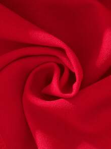 Elegant Tween Girls Red Sleeveless Short A Line Dress For Parties And Vacations - Red - View 7