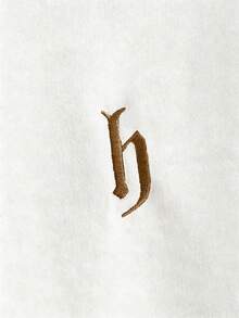 HIMLAND 男士休闲日常通勤时尚街头连帽衫，字母刺绣，袋鼠口袋，抽绳设计，保暖内衬，适合秋冬季穿着 - 白色 - 查看 4
