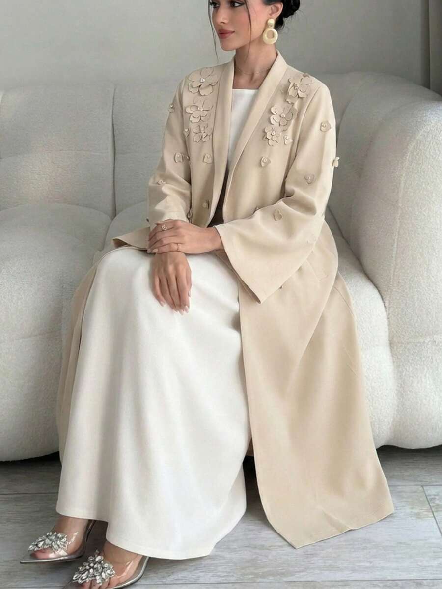 Al Najma 新款3D立体花卉浪漫奢华优雅宴会华贵礼服外套