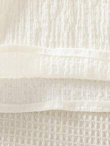 SHEIN Vintaside Kids Baby Girls' Cute Jacquard Vest And Jacquard Shorts Set, Spring/Summer - Blue - View 5