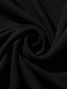 ROMWE MEN Goth Men's Batwing Sleeve Printed Short Sleeve T-Shirt, Suitable For Everyday Wear In Spring/Summer - Black - View 8