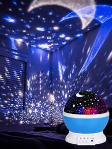 1PC Star Projector Night Light, Moon & Stars Projector Lamp, 360 Degree Rotation, Cosmos Starry Projector Table Lamp For Bedroom Party Decoration Birthday Gift - ضوء النجوم - مشاهدة 5
