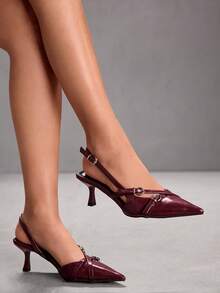 CUCCOO SZL Women Pumps Valentine's Day - Burgundy - View 4