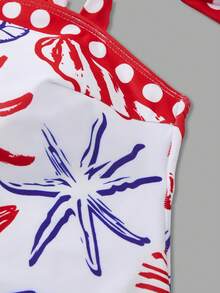 Swim Oasis 26SS 春夏度假海滩高端优雅波西米亚风海洋多色连体泳衣带裙 - 彩色 - 查看 3