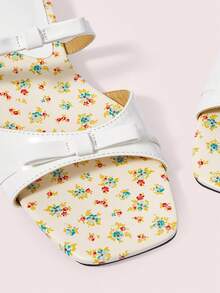 CUCCOO DOLLMOD Women Flat Sandals Valentine's Day - White - View 8