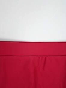 Manfinity KASUA Men Beach Vacation Solid Swim Brief,Hawaiian - Red - View 7