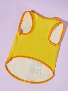 Nick 90s | SHEIN 90er Jahre modischer Hunde-Cartoon-Muster Haustier Tanktop, für Katzen und Hunde, in den Größen XXS bis XXXXXL erhältlich, von extra klein bis extra groß - Gelb - Übersicht 9