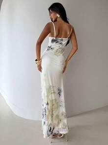 Aloruh Đầm hai dây xếp ly in hoa dành cho nữ, thích hợp cho kỳ nghỉ hè. - Nhiều màu - Xem 3