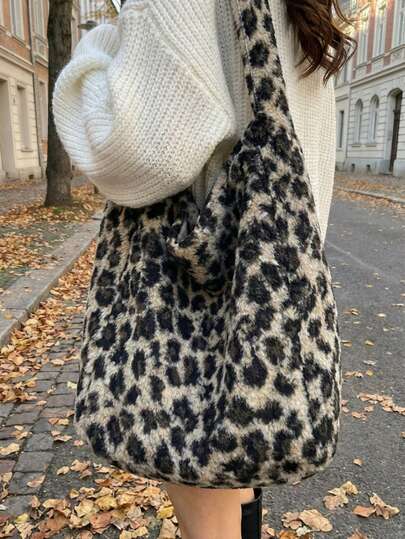 Joivida New Winter Textured Shoulder Bag Large Capacity Ins Style Mother Daughter Bag Solid Color Tote For Women