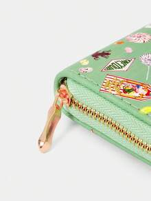 HARRY POTTER X SHEIN 1Pc Love Bottle Pea Pattern Simple Style Zipper Coin Purse, Suitable For Women. - Multicolor 3 - View 3