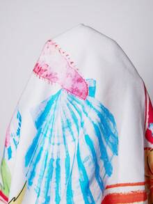 Soleia Women's Vacation Sun Face Print Tie Front Sleeveless Top And Shorts Casual 2 Pieces Set - Multicolor - View 8