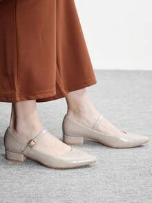 CUCCOO BIZCHIC Enkla och generösa, moderiktiga och mångsidiga, avslappnade pendlingsskor för kvinnor med hög klack - Ljusgrå - Visa 4