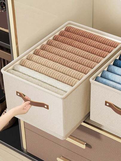 Hộp đựng đồ, thùng chứa quần áo, hộp sắp xếp quần áo gia dụng, thùng đựng đồ kiểu ngăn kéo, dung tích lớn, thành dày.