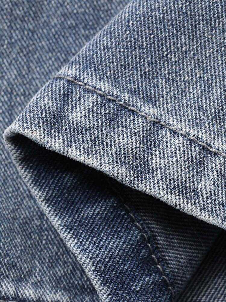 Tween Boy Slogan Graphic Pocket Distressed Casual Jeans