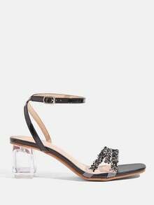 CUCCOO TILAWA Women Heeled Sandals Summer Shoes - Black - View 2