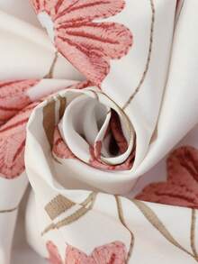 Breezaya 大码印花休闲度假连衣裙 - 粉色 - 查看 4