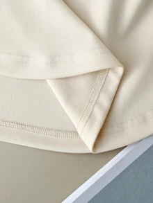 GlowEve 2026春夏新款女士休闲通勤经典百搭短袖T恤 - 杏色 - 查看 6